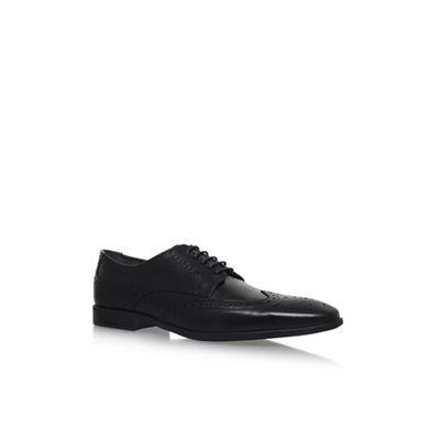 Black 'Eugene' flat lace up shoes